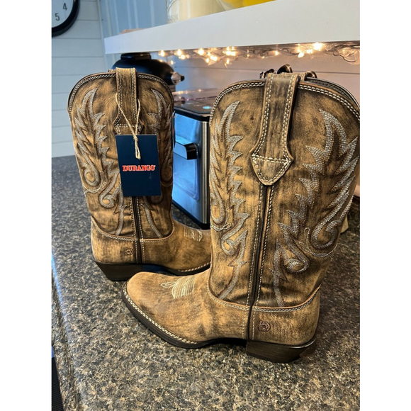 New Durango Women's Dream Catcher Teal Western Boot Mid Calf - Picture 4 of 9